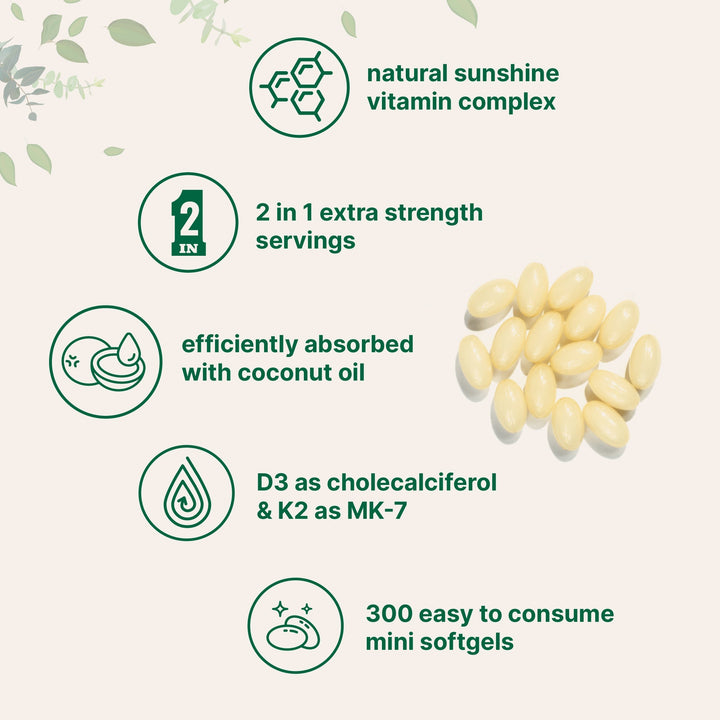 Vitamin D3 & K2 - 180 Softgels