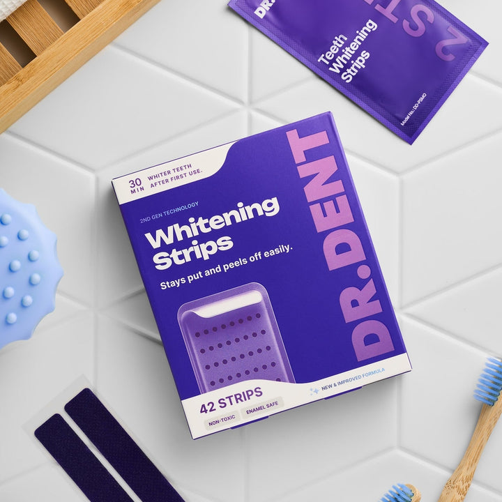 Purple Teeth Whitening Strips – Fast Results, Zero Sensitivity