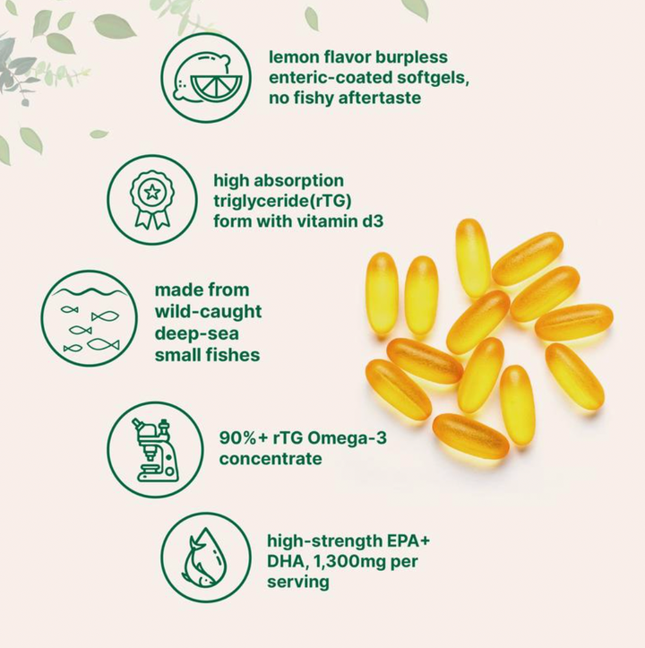 Supreme Omega-3 Fish Oil w/Ultra High EPA & DHA x 120 Softgels