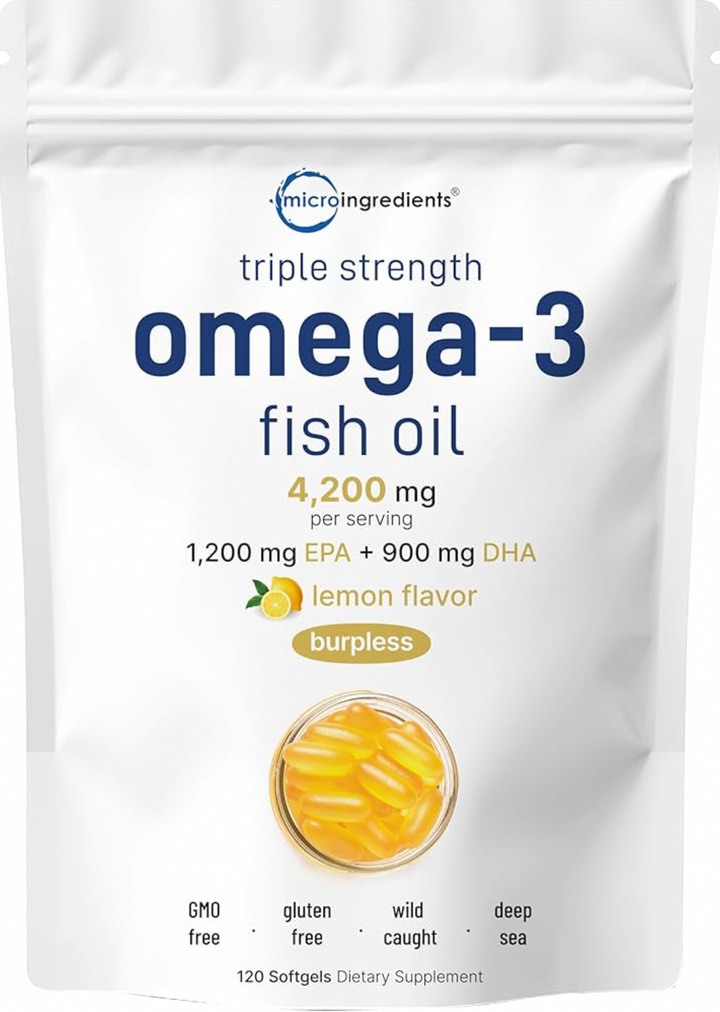Supreme Omega-3 Fish Oil w/Ultra High EPA & DHA x 120 Softgels